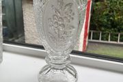 Vintage Kristal Zajecar Crystal Frosted Elegant Vase