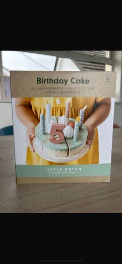 Little Dutch wooden birthday cake