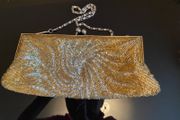 Gold Beaded Clutch