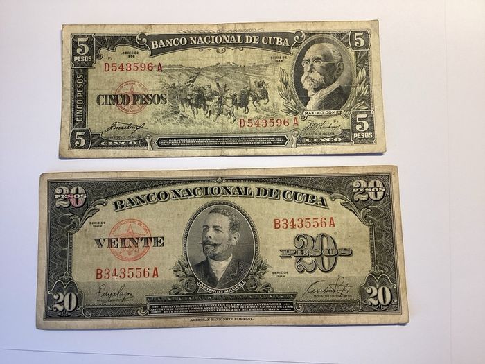Banknotes Cuba