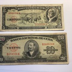 Banknotes Cuba