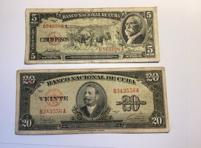 Banknotes Cuba