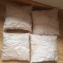4 x 16" or 40cms Cushions in Beige Faux Raw Silk with Pearl and Crystal embellishments from Linens & Lace Image 6