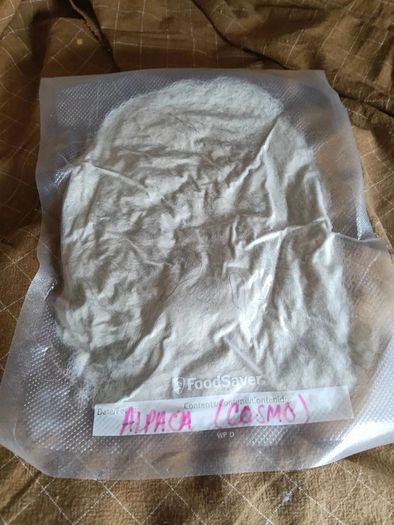 Washed Carded Alpaca Spinning Fibre