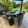 Rattan Round Table and 6 Chairs Image 3