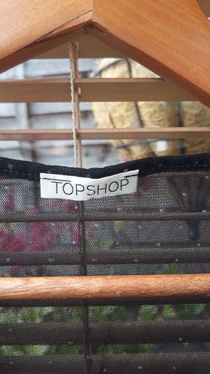 Sheer Black Dot Top