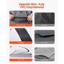 Motorized RV Awning Complete Kit, 15' Retractable Awning with Aluminum Alloy Frame, Outdoor Trailer Awning, Fit for Most RVs(Black Fade) Image 4