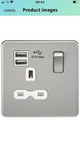 Socket with Dual USB