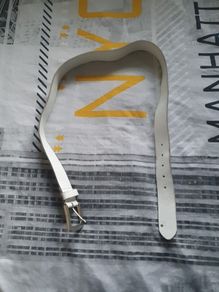 Mens white belt