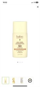 Babo Botanicals tinted mineral sunscreen spf 50