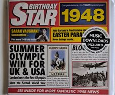 Birthday Card 1948 CD Star Card