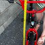 Children's black and red ninja bike Image 8