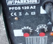 Parkside Flux Cored Wire MIG Welder PFDs 120 A2 in very good condition
