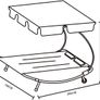Double Sun Lounger with Canopy, for 2 People Image 2