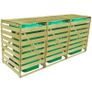 Triple Wheelie Bin Shed 240 L Impregnated Wood Image 3