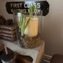 etched glass candle holder Image 2