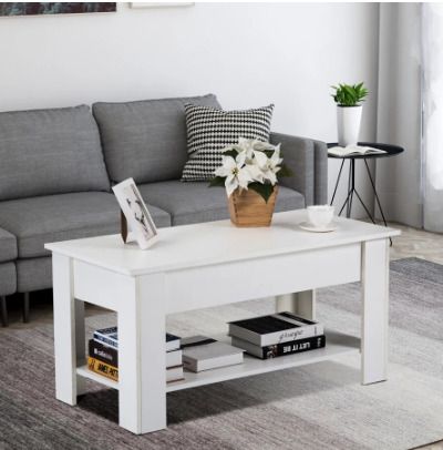 BRAND NEW Lift Top Coffee Table with Hidden Compartment and Storage Shelf Rising Table Top for Living Room