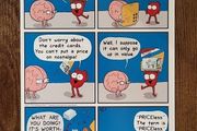 Heart and Brain 7"x10" Art Print