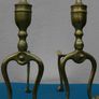 Vintage Pair of Brass Federal Style Andirons / Fire Dogs Image 3
