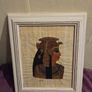 Egyptian Papyrus Painting Framed Queen Cleopatra Profile Image 6