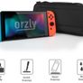 Carry Case Compatible with Nintendo Switch and New Switch OLED Console - Black Protective Hard Portable Travel Carry Case Shell Pouch with Pockets for Accessories and Games (FREE POSTAGE) Image 4