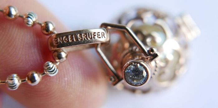 Sterling Silver 925 Gild Plated Angel Whisperer from Engelsrufer length 31" - 26,4g