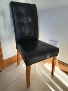 Leather dining chair
