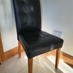 Leather dining chair