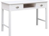 Writing Desk White 110x45x76 cm Wood