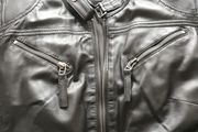 New Black Leather Jacket - womans