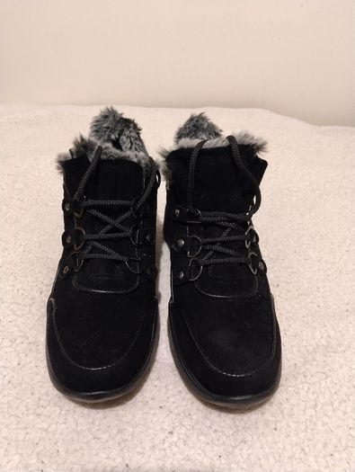 black suede boots, new