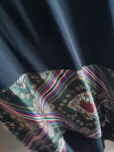 Zara Versace Style Print Scarf Long Tunic Dress