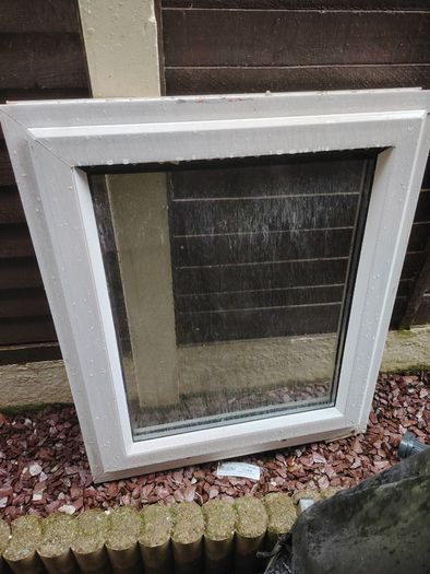 Pvc window 66cm wide X 77 cm height