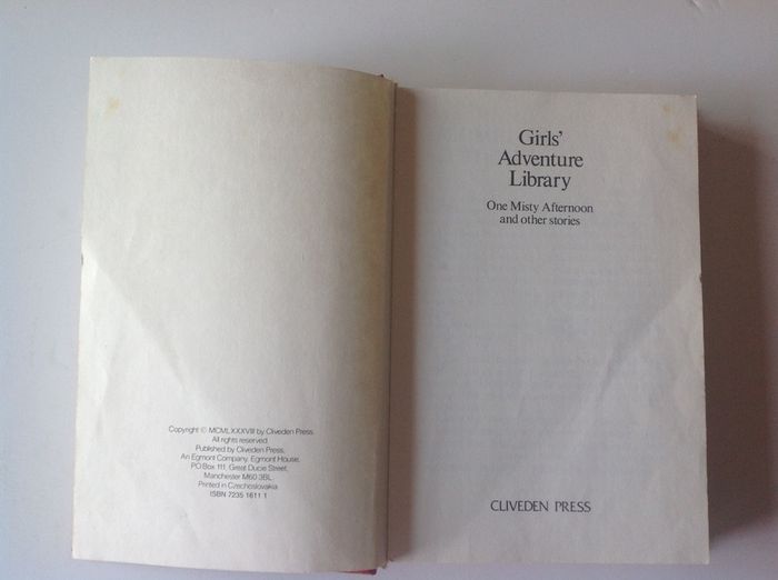 Girls' Adventure Library - One Misty Afternoon and Other Stories - Vintage hardback book