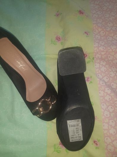 New never worn New look black suede court shoes