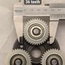 E-bike motor 70 mm clutch and 36T (3.8 cm) nylon gears Image 4
