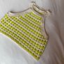 Girls stunning crochet knit tank top Zara lime cream 11 12 Image 2