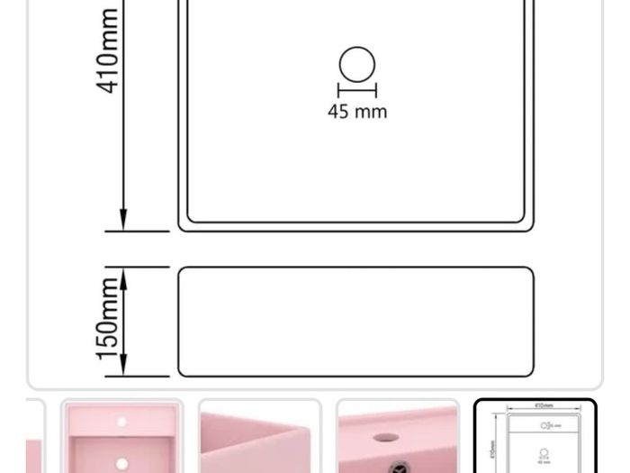 Pink Bathroom Sink - Brand New