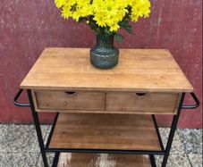 3-Tier Wooden Art Cart Storage Organiser