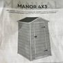 The Keter 4x3 ft Apex Manor Resin Shed Image 2