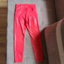 Foiled Leather Effect Look Back High-Waisted Leggings Quick Dry, size 10 Image 4