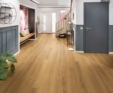 GoodHome Gorlston Natural Oak Wood effect Structured Laminate Flooring