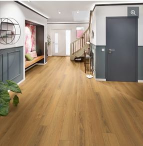 GoodHome Gorlston Natural Oak Wood effect Structured Laminate Flooring