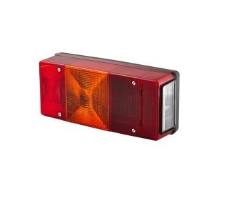 HELLA 2SE 007 547-041 Combination Rearlight Right, red, black, without bulbs