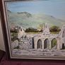 Signed Oil Painting Church/Abbey Ruins Image 2