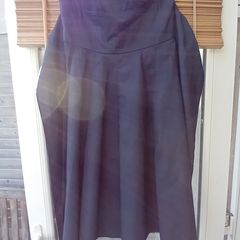 Navy Bandeau Bow Dress