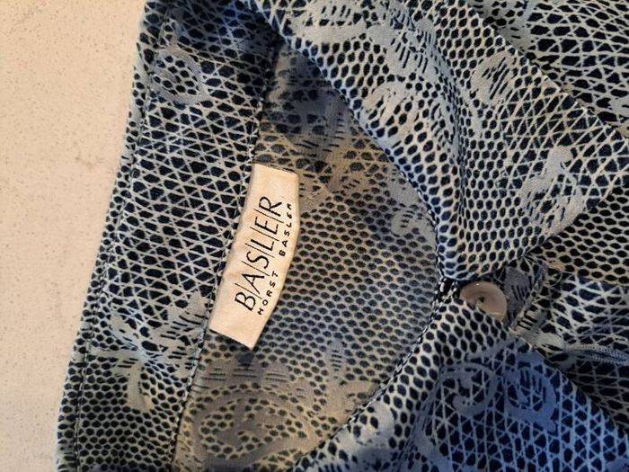 Basler silk blue Shirt M stunning