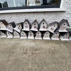 Hand made birdboxs perfect for Easter