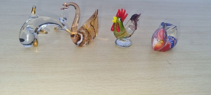 Murano glass small figurines