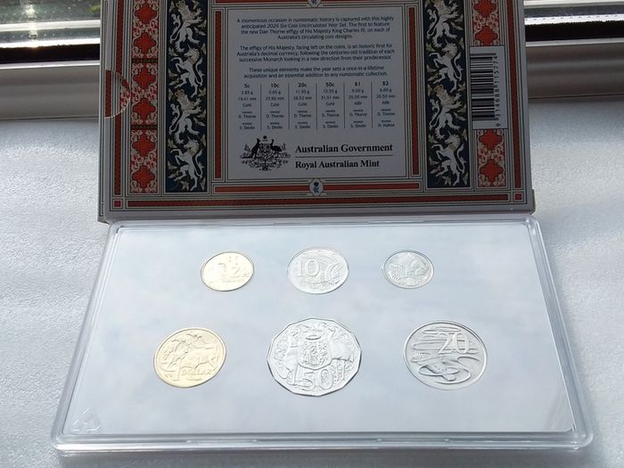 Australia : His Majesty King Charles III , 2024 Six Coin Uncirculated Year Set
